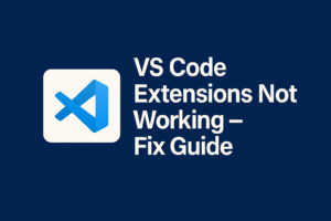 VS Code extensions not working