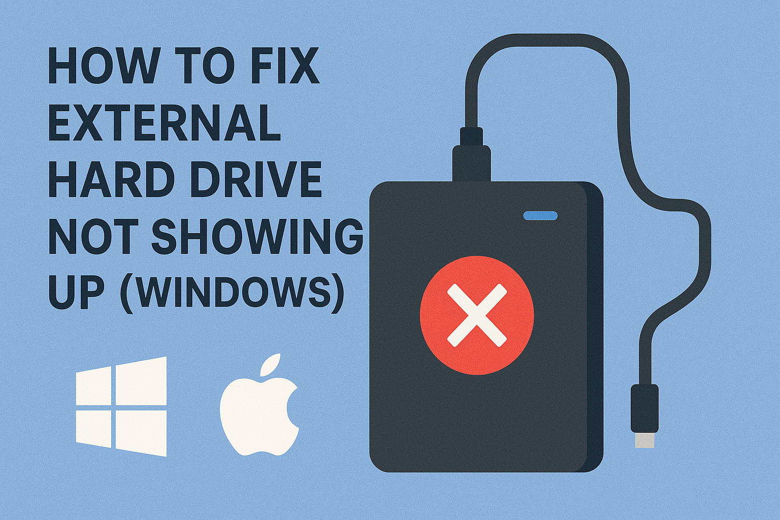 Fix External Hard Drive Not Showing Up
