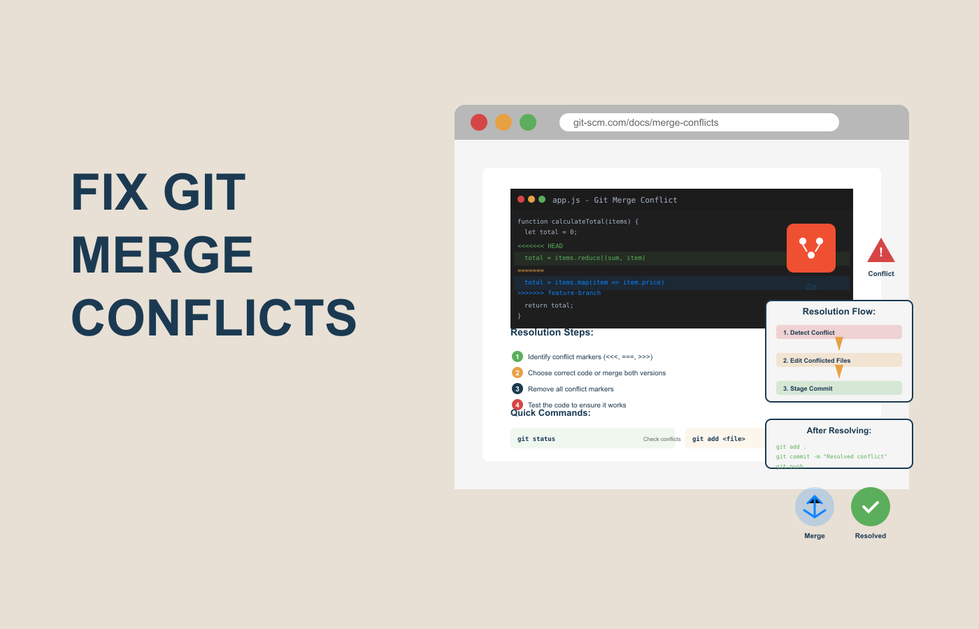 How to Fix Git Merge Conflicts