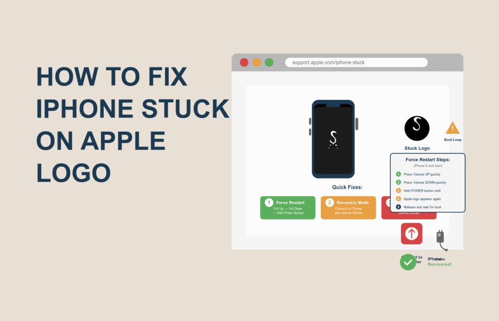 How to Fix iPhone Stuck on Apple Logo