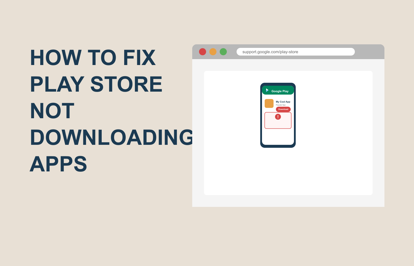 Play Store Not Downloading Apps