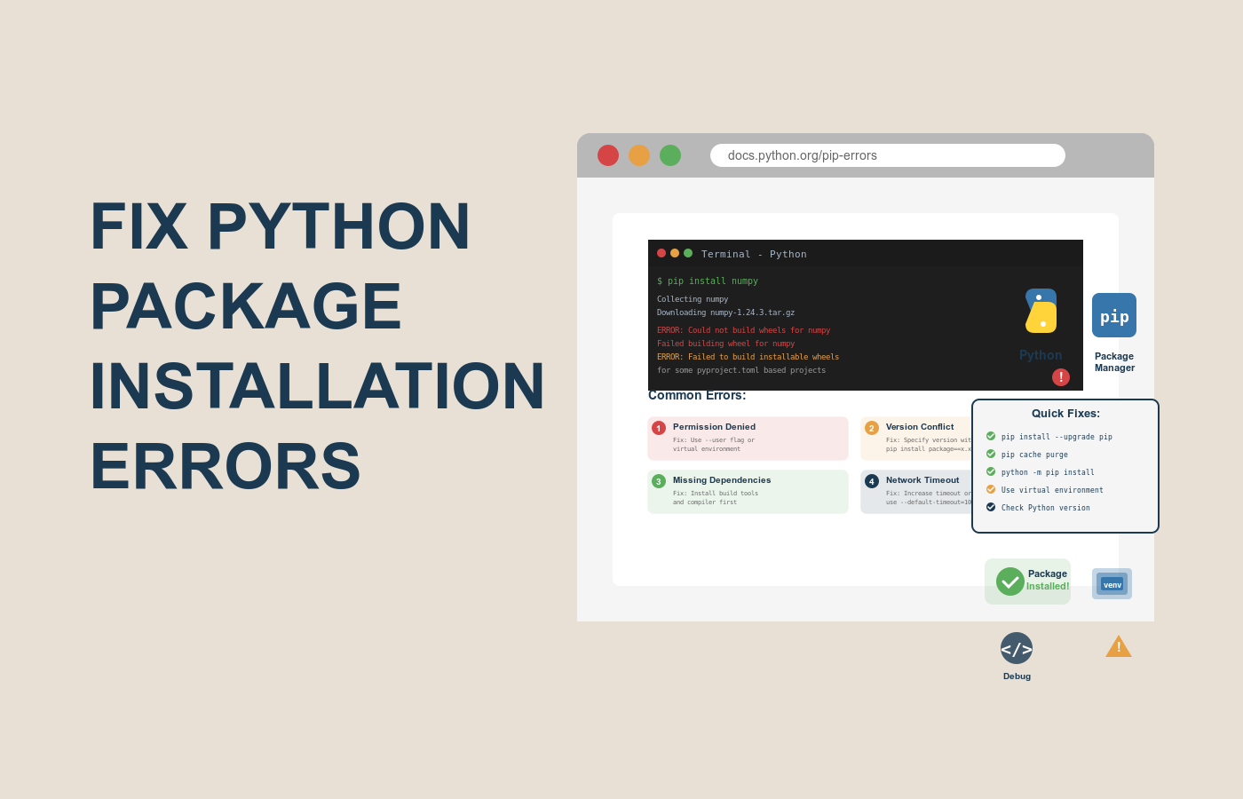 How to Fix Python Package Installation Errors