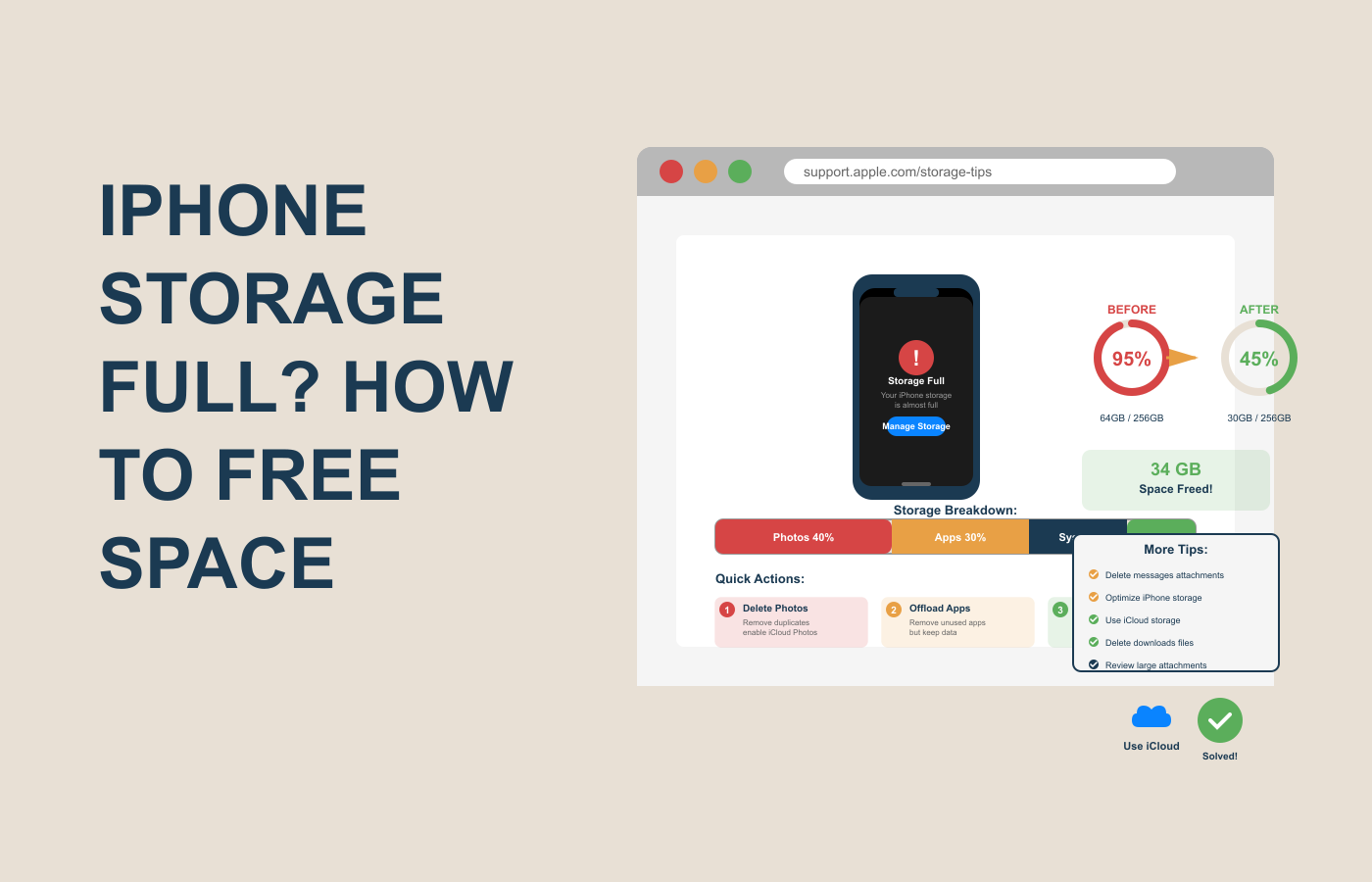 iPhone Storage Full? How to Free Space