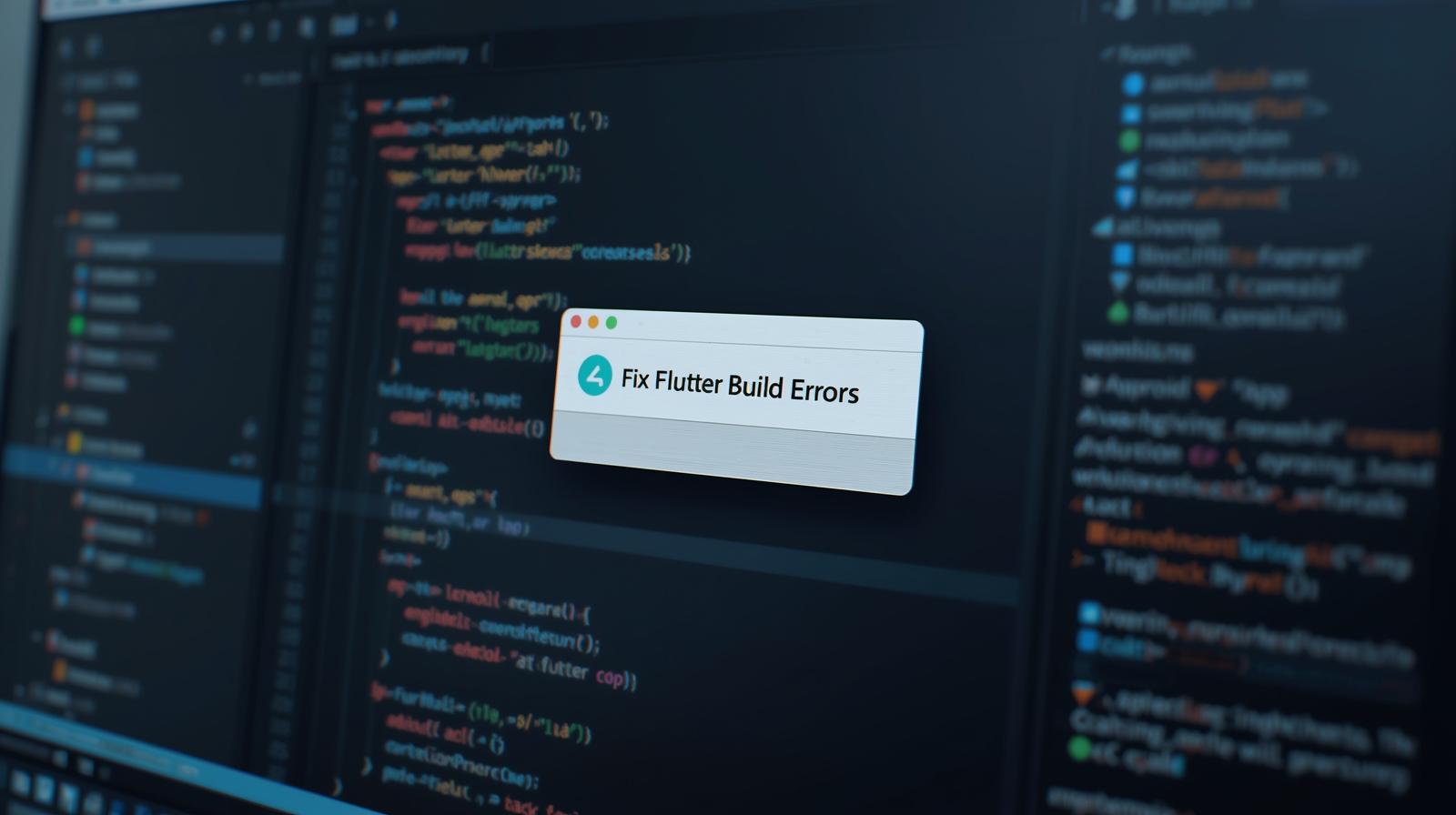 Fix Flutter Build Errors in Android Studio