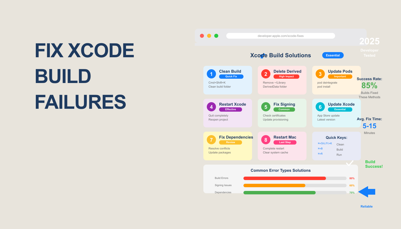 How to Fix Xcode Build Failures